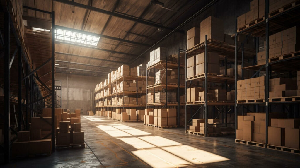What is dropshipping? A great way of selling products without buying pallets of inventory like this warehouse. 